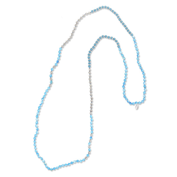 ABISTEアゲートロングネックレ...