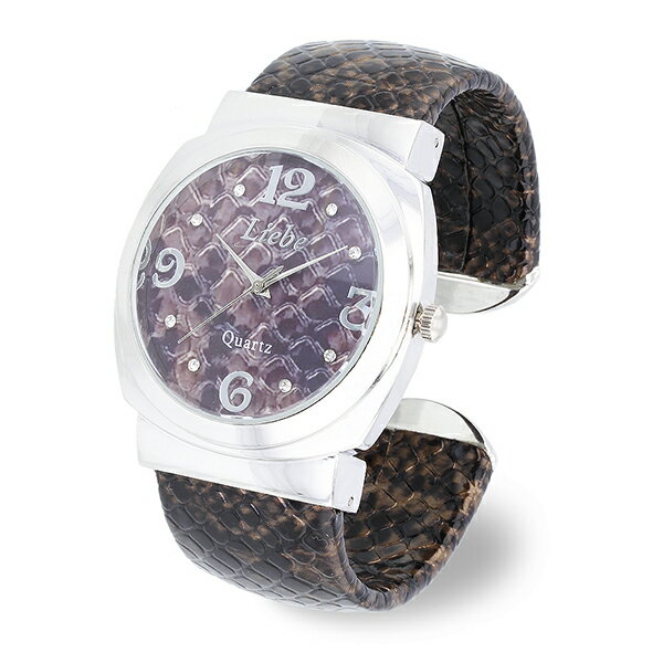 ABISTE パイソン・ゼブラ柄ラウンドフェイス腕時計/ 9150066 女性 人気 上品 アクセサリー ギフト ブランド 一年動作保証付き アビステ