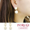 ABISTE 【IVORINA】 象牙風デザインイヤリング 3160117 イヤリングギフト ブランド アビステ イヤーアクセサリー