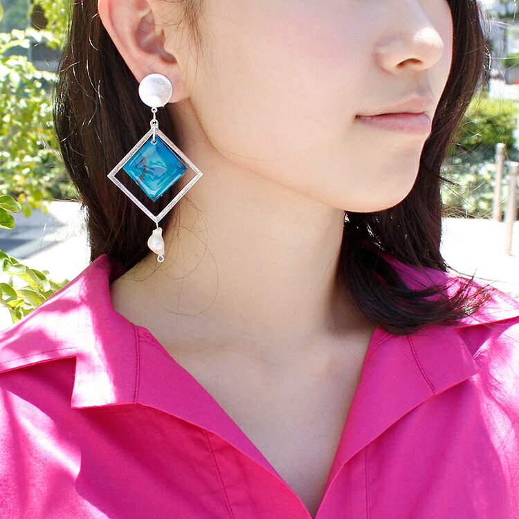 【マラソン開始2H限定15％OFF＆4H限定10％OFF】ABISTE アジサイ押し花x淡水パールス