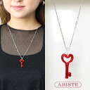 ABISTE イタリア製キーモチーフベネチアンガラスペンダントネックレス/1170556 ブランド アビステ 涼感アクセ
