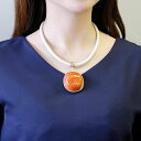 【最大2,000円OFFクーポン配布中】ABISTE イタリア製レザー調コード×アクリルネックレス/1170325 ブランド アビステ