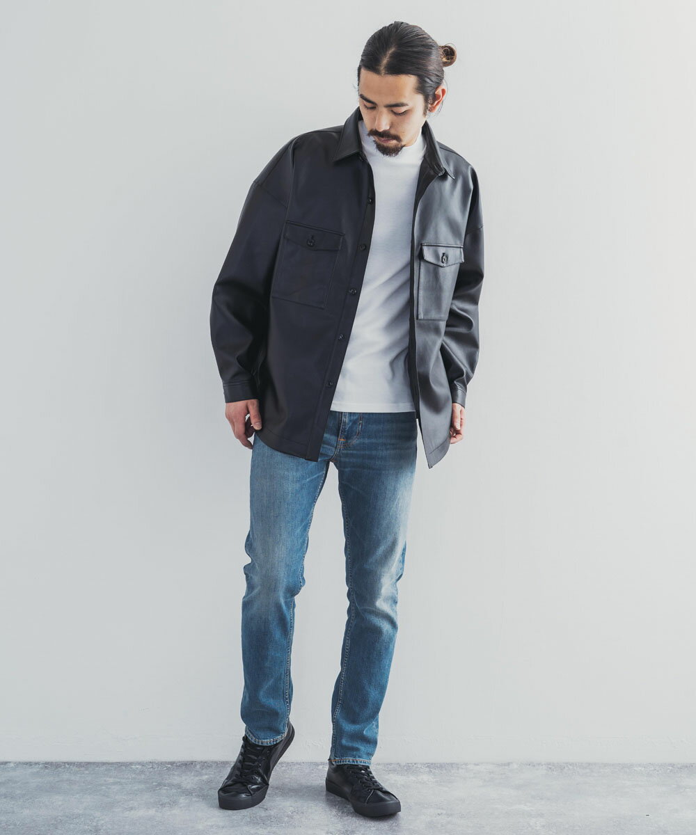 Nudie Jeans ヌーディージーンズ Lean Dean リーンディーン Authentic Lights 113494030 デニムパンツ メンズ ジーンズ ジーパン ストレート スリム スキニー 細身 オーガニックコットン ストレッチ 伸縮性 無償リペア 9860