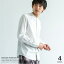 バンドカラーシャツ メンズ オックスフォード ブロード タイプライター 無地 チェック ストライプ カジュアル 国産 日本製 Upscape Audience AUD1864 6887