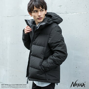 NANGA ナンガ ダウンジャケット メンズ 日本製 フード ボリュームネック 防寒 タキビ TAKIBI DOWN JACKET ケブラ 難燃素材 アウトドア 無地 KRIFF MAYER クリフメイヤー 1929956 8228 NA2019