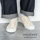 スニーカー メンズ 白 靴 シューズ ローカット キャンバス カジュアル レースアップ ホワイト 軽量 INN-STANT インスタント canvas shoes neo 8915