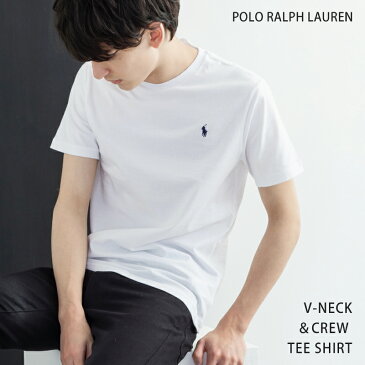 POLO RALPH LAUREN ポロラルフローレン 半袖Tシャツ メンズ レディース クルー Vネック シンプル ジャストフィット 無地 刺繍 ロゴ ポニー 綿 コットン カジュアル ギフト プレゼント ペア お揃い 9451