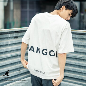 KANGOL カンゴール Tシャツ メンズ レディース USAコットン 米綿 半袖 プリント ロゴ ボックス スクエア カジュアル シンプル お揃い ペア 別注 限定 コラボ クルーネック ビッグシルエット ルーズ ゆうパケット 送料無料 9488