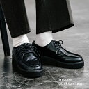 【SALE⇒25%OFF】ドレスシューズ 革靴 厚底 メンズ フェイクレザー PU チロリアン 軽量 合成皮革 シャークソール ラウンドトゥ シンプル 無地 カ...