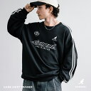 【SALE⇒50%OFF】KANGOL カンゴール トレーナー ゲームスウェット サイドライン メンズ レディース プルオーバー ユニフォーム エンブレム 裏起...