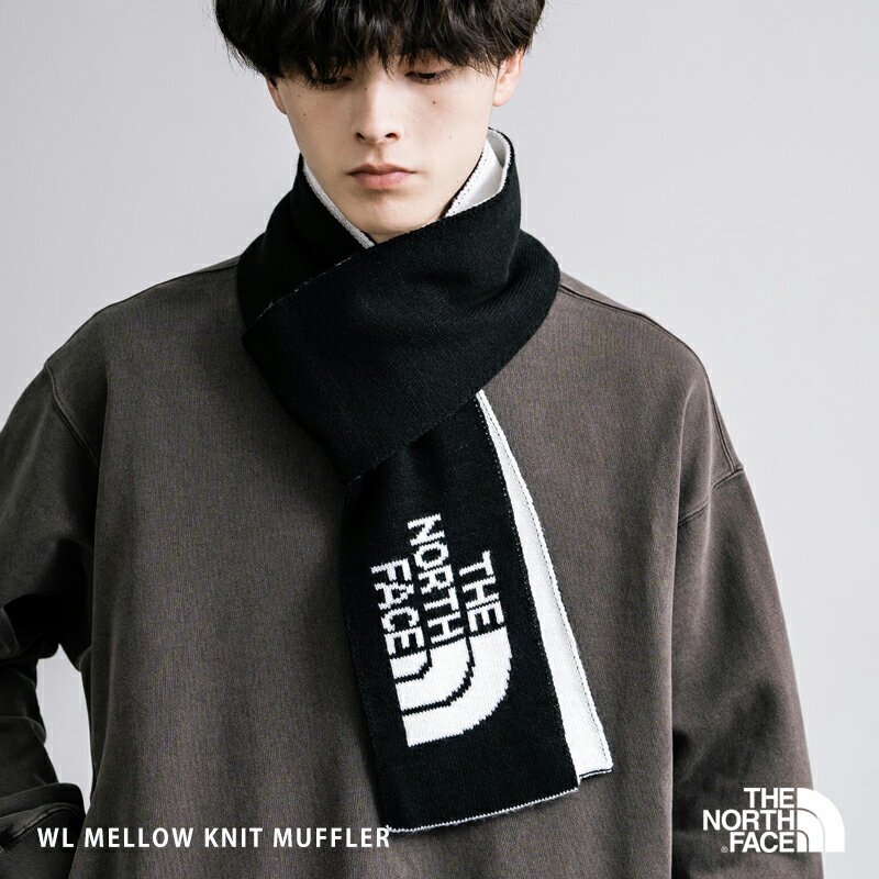 Rakuten - THE NORTH FACE ノースフェイス 韓国 WHITE LABEL ホワイトレーベル WL MELLOW KNIT MUFFLER マフラー ニット ロング メンズ レディース 無地 ロゴ アウトドア スポーツ カジュアル シンプル ストリート あったか 保温性 おしゃれ 14197