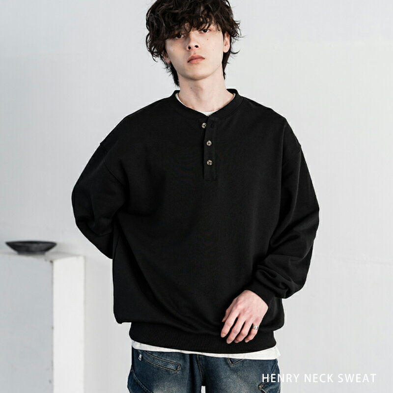 楽天市場】パイル ヘンリーネックの通販