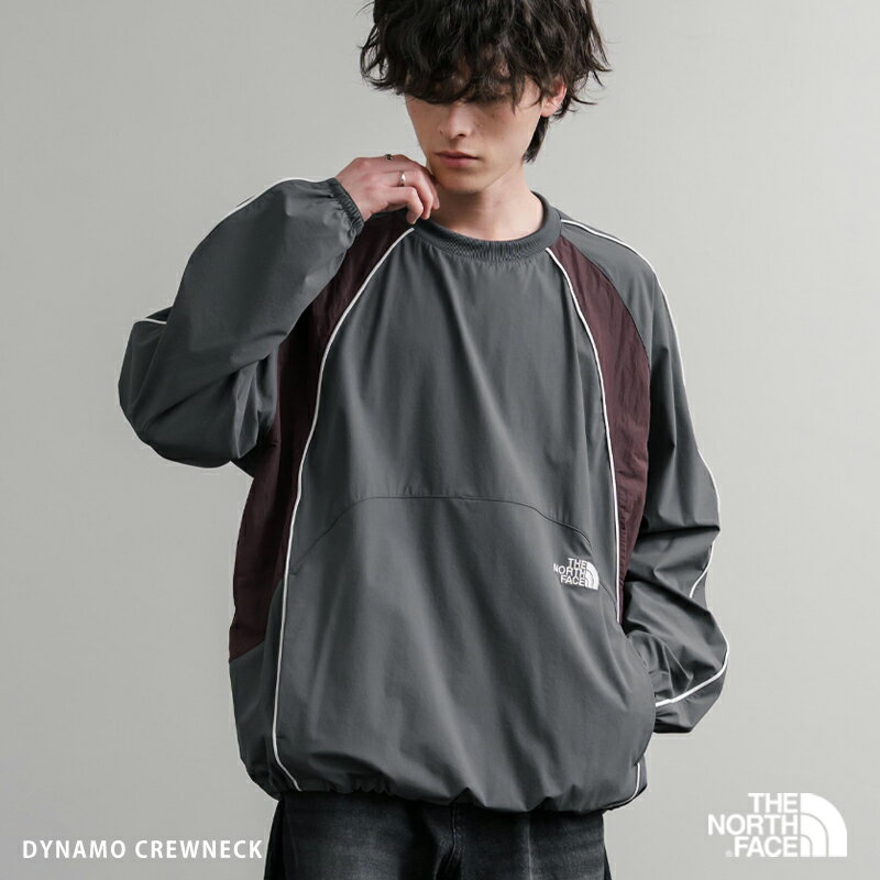 Rakuten - THE NORTH FACE ノースフェイス WHITE LABEL ホワイトレーベル 韓国 日本未展開モデル DYNAMO CREWNECK ダイナモクルーネック カットソー 長袖 メンズ レディース プルオーバー ナイロン ロゴ 刺繍 ワンポイント パイピング 切替 リラックス ストレッチ クルーネック 15573