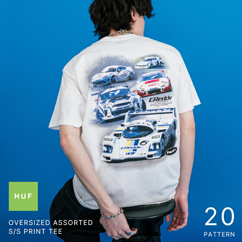 HUF ハフ プリントT 半袖 メンズ レディース カットソー Tシャツ アソート オーバーサイズ ルーズ リラックス ゆったり ロゴ キャラクター アメコミ コラボ MARVEL スパイダーマン デッドプール TOYOTA トヨタ カジュアル ストリート シンプル アメカジ ユニセックス 15626