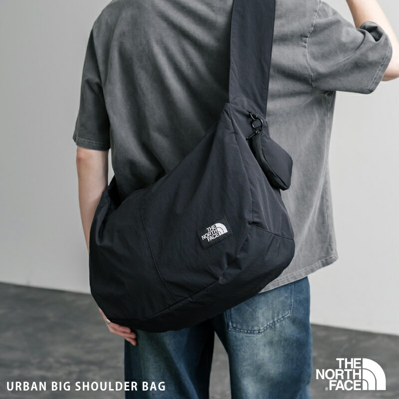 THE NORTH FACE ザ・ノースフェイス 韓国 URBAN BIG SHOULDER BAG ショルダーバッグ メンズ レディース クロス ボディ 肩掛け 斜め掛け 鞄 ロゴ A4 シンプル ストリート カジュアル アウトドア デイリー フェス スポーツ 軽量 プレゼント 15882(4.0)