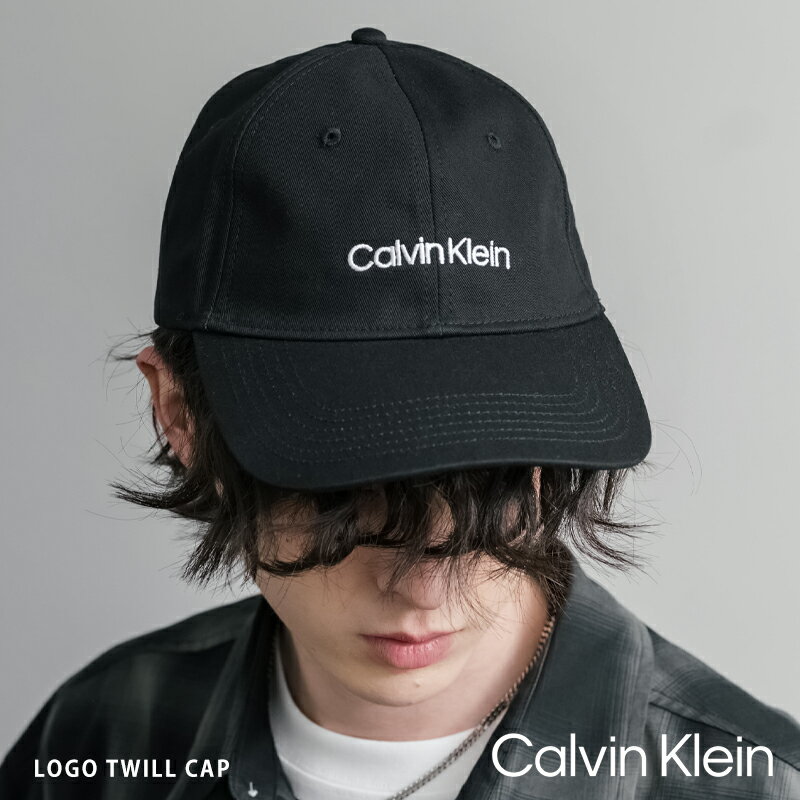 Rakuten - Calvin Klein カルバンクライン LOGO TWILL CAP ベースボールキャップ ローキャップ メンズ レディース 6パネル 帽子 日よけ 無地 ワンポイント ロゴ 刺繍 綿 ツイル UVカット 紫外線対策 シンプル アジャスター カジュアル ストリート スポーツ アウトドア キャンプ 15929