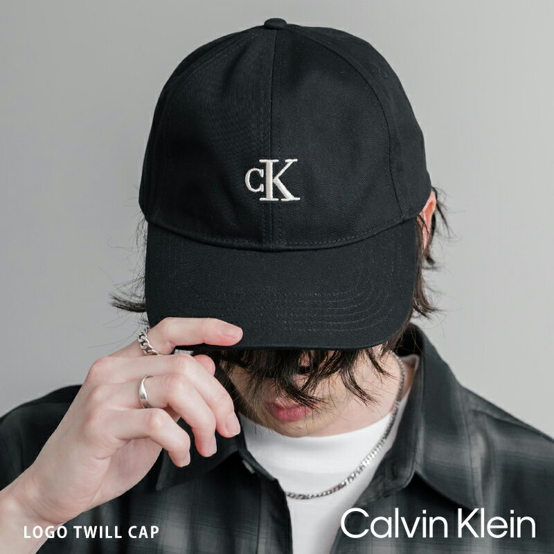 Rakuten - Calvin Klein カルバンクライン LOGO TWILL CAP ベースボールキャップ ローキャップ メンズ レディース 6パネル 帽子 日よけ 無地 ワンポイント ロゴ 刺繍 綿 ツイル UVカット 紫外線対策 シンプル アジャスター カジュアル ストリート スポーツ アウトドア キャンプ 15930