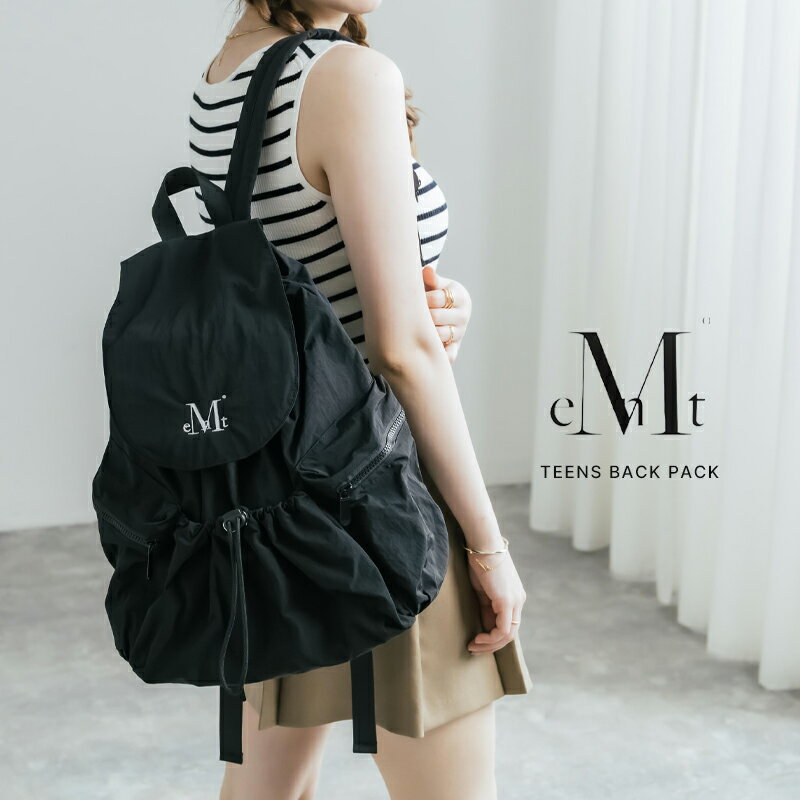 Rakuten - MUCENT ムセント 韓国 TEENS BACK PACK レディース メンズ バックパック リュック 鞄 A4 ロゴ 刺繍 シンプル ストリート カジュアル アウトドア デイリー 買い物 旅行 軽量 プレゼント 16038