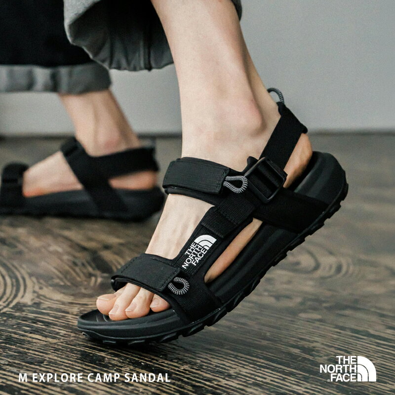 Rakuten - THE NORTH FACE ザ・ノースフェイスM EXPLORE CAMP SANDAL キャンプサンダル スポーツサンダル 厚底 メンズ レディース ストラップ サイズ調整 軽量 EVA ロゴ カジュアル ストリート シンプル アウトドア キャンプ 海 旅行 夏 ユニセックス プレゼント 16107