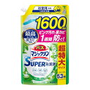 【6個セット】※送料無料 バスマジックリン SUPER泡洗浄 つめかえ用 グリーンハーブの香り 超特大サイズ 1600ml 浴室洗剤 つめかえ用 お得サイズ 強力泡 洗浄 クリーンハーブ 香り 風呂掃除 まとめ買い 超特大 コストパフォーマンス 泡タイプ お風呂掃除用(3)
