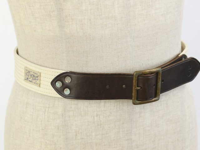 Ralph Lauren Canvas Belt US ポロ ラルフローレン コットン レザーベルト