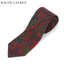 シルク POLO by Ralph Lauren Silk Necktie (RED) US ポロ ラルフローレン シルク ネクタイ ペイズリー