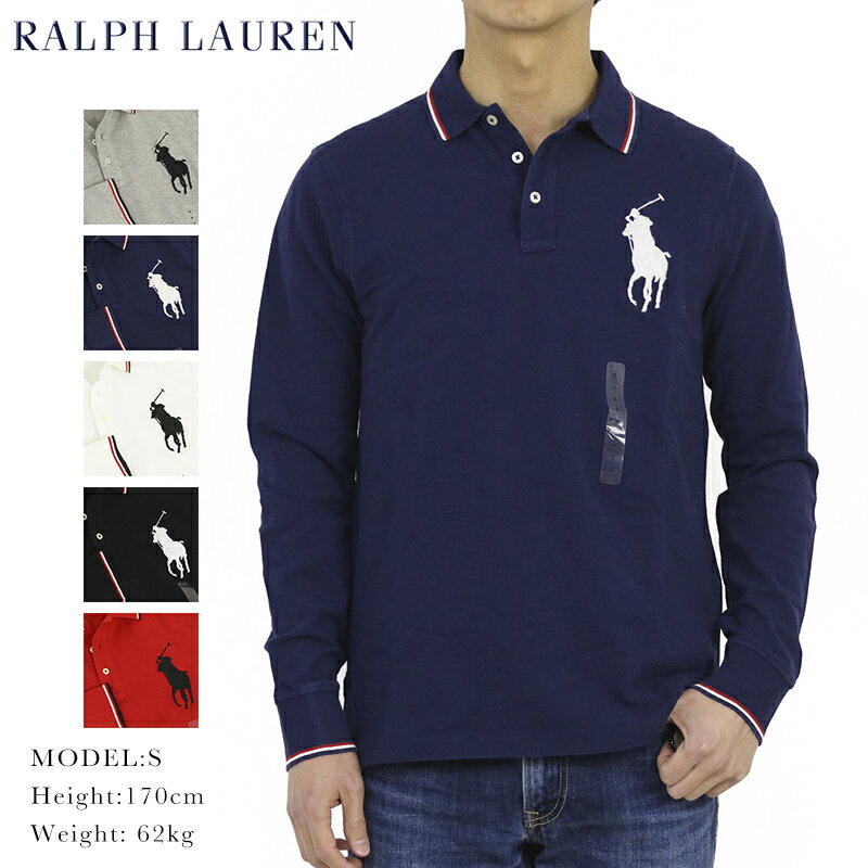 ݥ ե  åȥ λ ӥåݥˡ Ĺµݥ ݥ POLO Ralph Lauren Men's Cotton Mesh l/s Polo Shirt US (UPS)