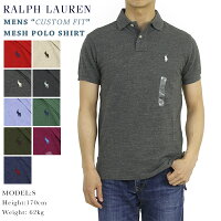 ポロ ラルフローレン カスタムフィット 半袖 カノコ ポロシャツ 無地 ワンポイント POLO Ralph Lauren Men’s CUSTOM FIT Mesh Polo 売れ筋 (UPS)