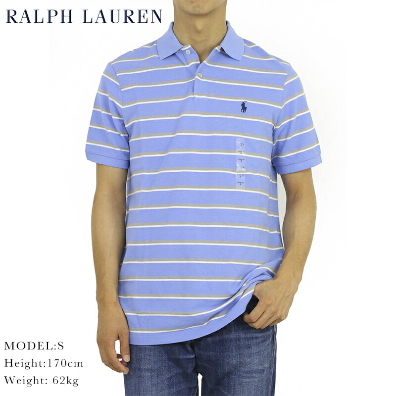 ポロ ラルフローレン クラシックフィット 半袖 カノコ ボーダー ポロシャツ POLO Ralph Lauren Men's 