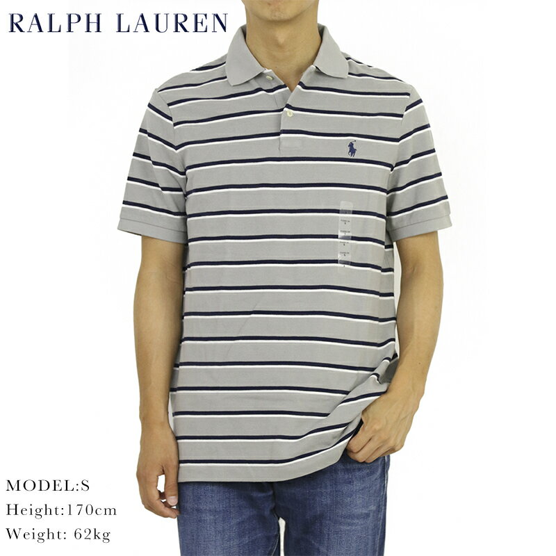 ポロ ラルフローレン クラシックフィット 半袖 カノコ ボーダー ポロシャツ POLO Ralph Lauren Men's 