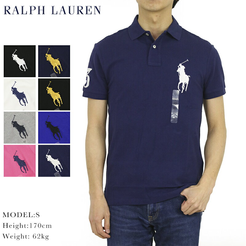 ポロ ラルフローレン メンズ カスタム スリム フィット ビッグポニー 刺繍 半袖 カノコ ポロシャツ 無地 POLO Ralph Lauren Men 039 s CUSTOM SLIM FIT Mesh Polo 売れ筋 (ups)