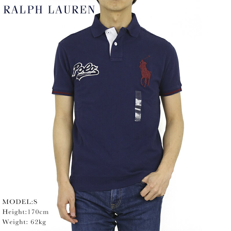 ポロ ラルフローレン カスタム スリム フィット ビッグポニー 刺繍 半袖 カノコ ポロシャツ 無地 POLO Ralph Lauren Men's "CUSTOM SLIM FIT" Mesh Polo 売れ筋 (ups)