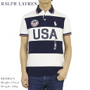 ラルフローレン ポロ ラルフローレン カスタム スリム フィット ポニー 刺繍 半袖 カノコ ポロシャツ 国旗 POLO Ralph Lauren Men's "CUSTOM SLIM FIT" Country Mesh Polo 売れ筋 (ups)