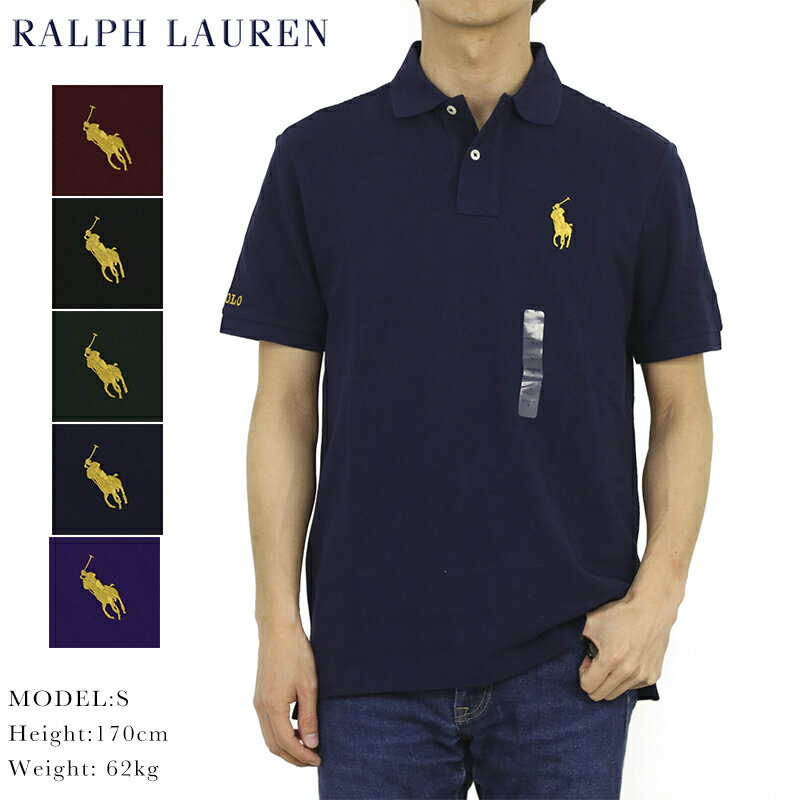 ポロ ラルフローレン クラシックフィット ビッグポニー 半袖 カノコ 無地 ポロシャツ POLO Ralph Lauren Men's "CLASSIC FIT" Mesh Polo US (UPS)