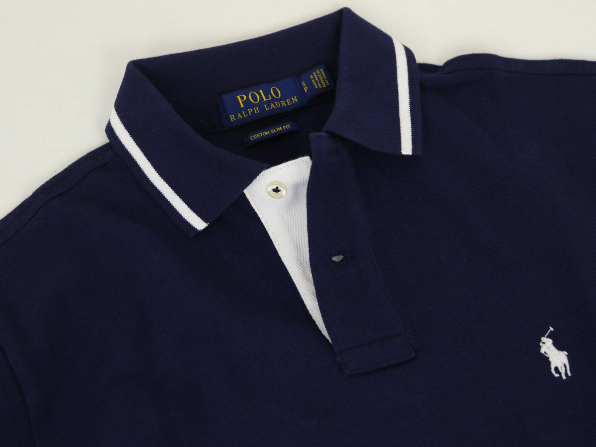 ポロ ラルフローレン カスタムスリムフィット 鹿の子 ポロシャツ ラガーシャツ POLO Ralph Lauren Men's 