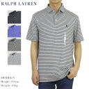 ポロ ラルフローレン クラシックフィット ボーダー柄 台襟 ポロシャツ ワイドカラー　ワンポイント Ralph Lauren Men's Cotton Jersey Border Polo Shirt US