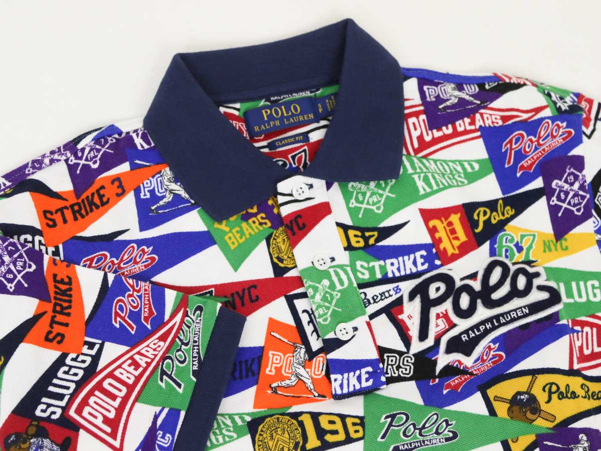 ポロ ラルフローレン クラシックフィット 半袖 カノコ プリントポロシャツ POLO Ra...