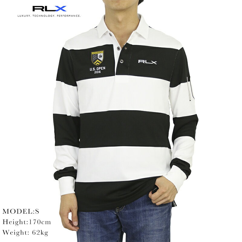 RLX ラルフローレン USオープン 鹿の子 長袖ポロシャツ アールエルエックス Ralph Lauren Men's U.S.OPEN OAKMONT Mesh l/s Polo Shirt US