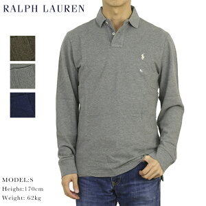ポロ ラルフローレン コットン 鹿の子 カスタムスリムフィット 長袖ポロシャツ ワンポイント POLO Ralph Lauren Men’s Cotton Mesh l/s Polo Shirt US