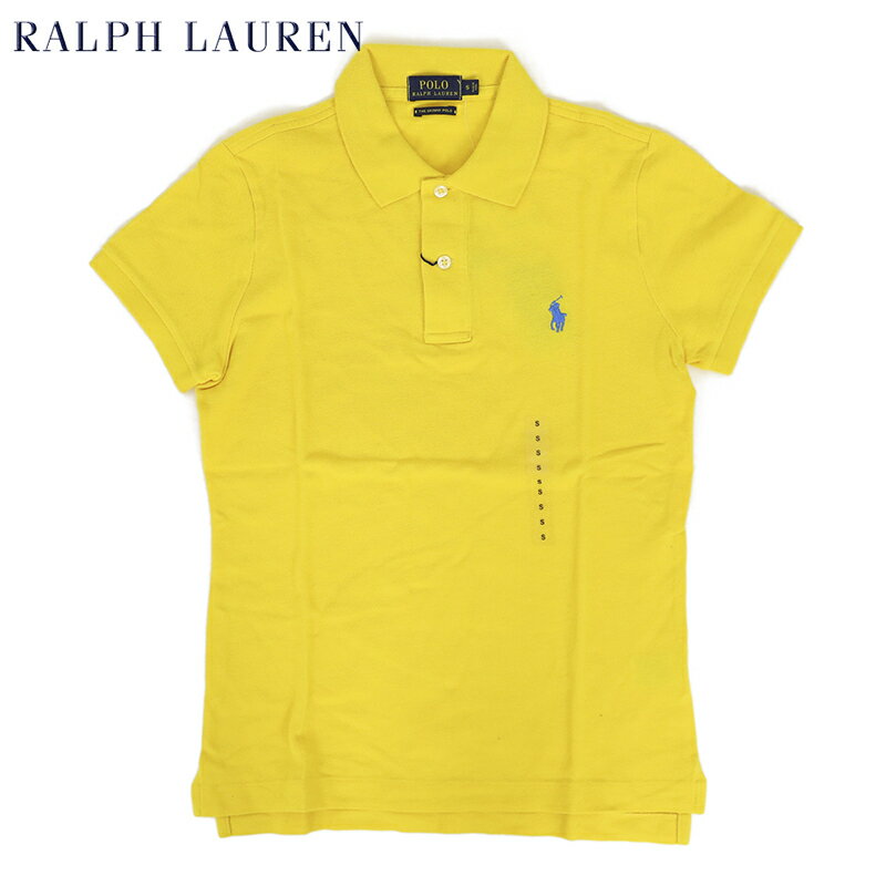 Ralph Lauren Lady 039 s THE SKINNY POLO Solid Color Mesh Polo Shirts USラルフローレン レディース 無地ポロシャツ