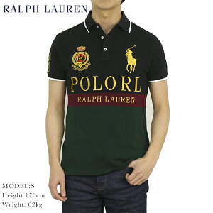 ポロ ラルフローレン カスタム スリム フィット ビッグポニー 刺繍 半袖 カノコ ポロシャツ POLO Ralph Lauren Men's "CUSTOM SLIM FIT" Mesh Polo