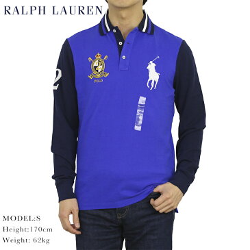 ポロ ラルフローレン カスタムスリムフィット 鹿の子 ビッグポニー 長袖ポロシャツ POLO Ralph Lauren Men's Cotton CUSTOM SLIM FIT Mesh l/s Polo Shirt US