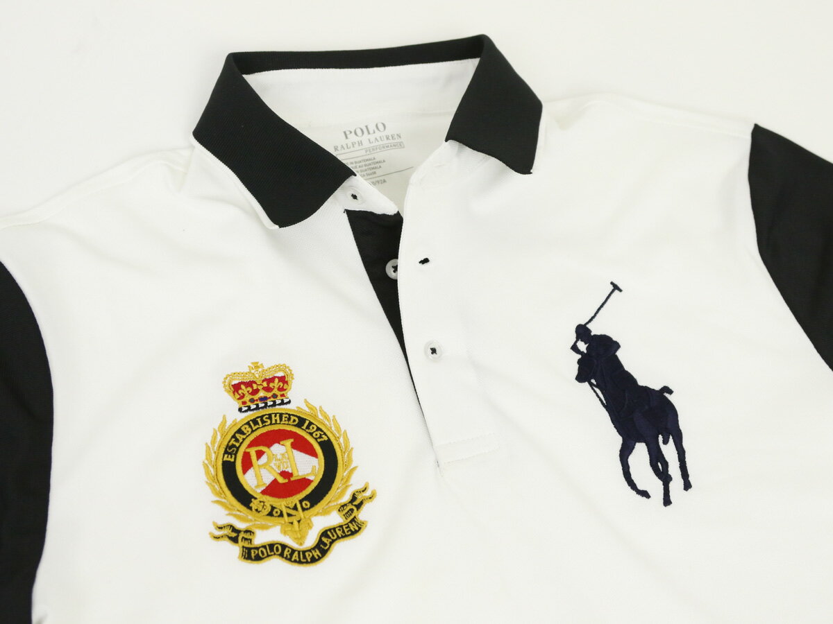 ポロ ラルフローレン PERFORMANCE 鹿の子 ポロシャツ エンブレム ビッグポニー刺繍 POLO Ralph Lauren Men's Mesh Polo Shirt US