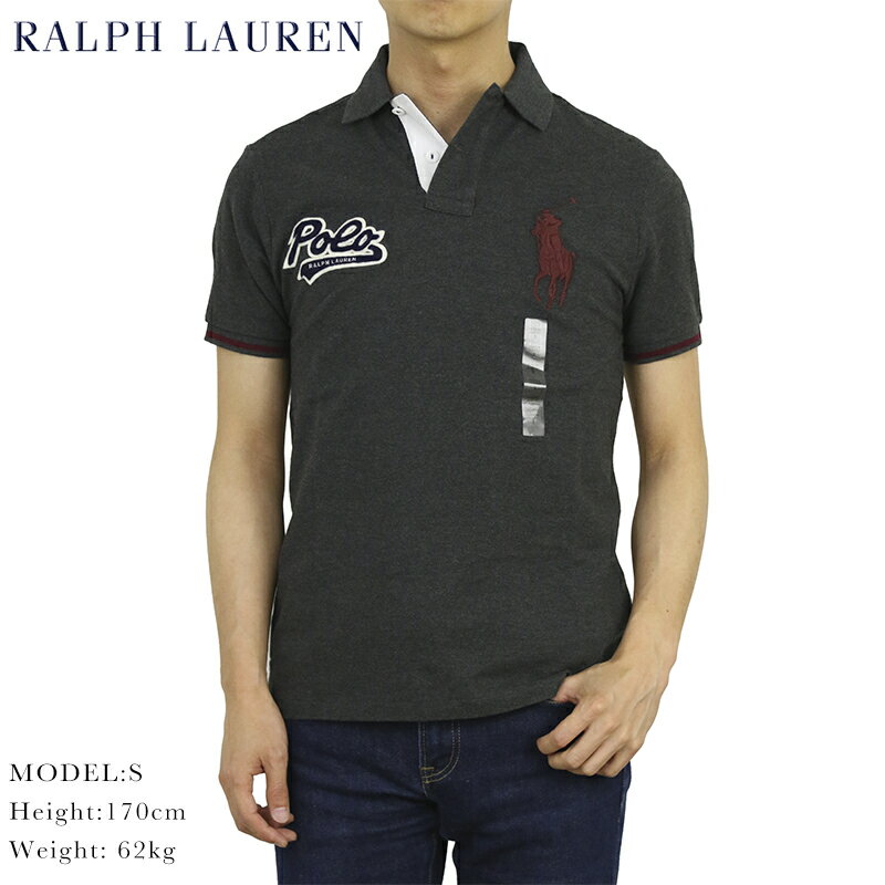 ポロ ラルフローレン カスタム スリム フィット ビッグポニー 刺繍 半袖 カノコ ポロシャツ 無地 POLO Ralph Lauren Men's "CUSTOM SLIM FIT" Mesh Polo 売れ筋 (ups)