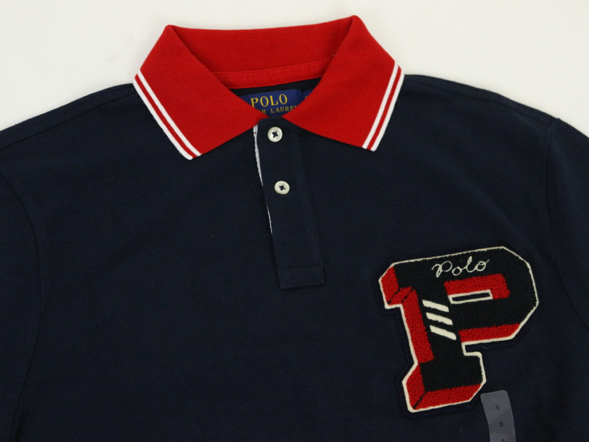 ポロ ラルフローレン カスタムスリムフィット 鹿の子 ワッペン ポロシャツ ラガーシャツ POLO Ralph Lauren Men's CUSTOM SLIM FIT Polo Shirt US (UPS)