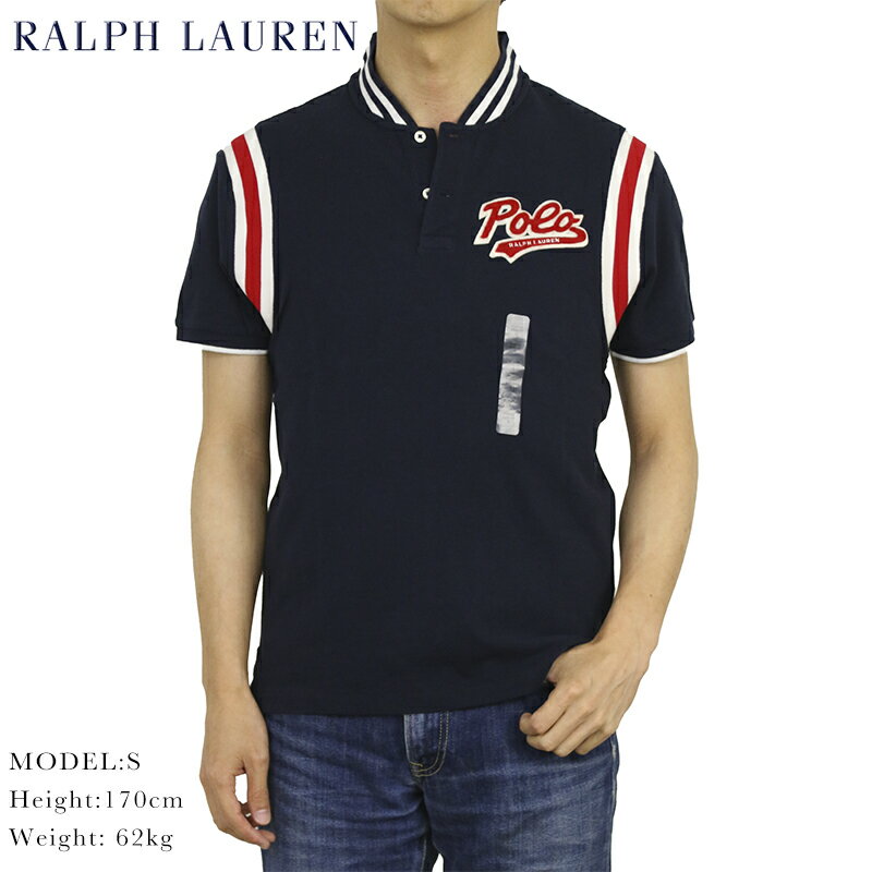 ラルフローレン ポロ ラルフローレン カスタムスリムフィット 鹿の子 ワッペン ポロシャツ リブカラー POLO Ralph Lauren Men's CUSTOM SLIM FIT Polo Shirt US (UPS)