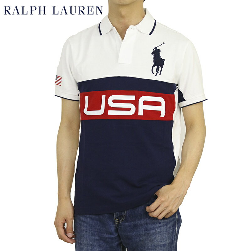 ݥ ե ॹեå λ ݥ ꥫ ӥåݥˡɽ POLO Ralph Lauren Men's CUSTOM SLIM FIT USA Polo Shirt US (ups)