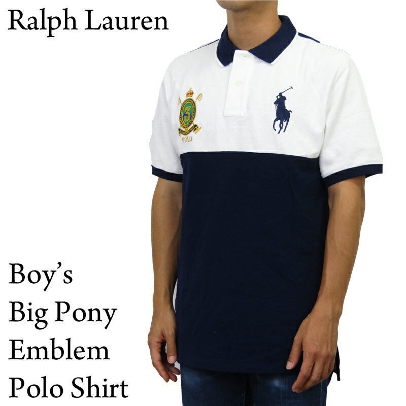 Ralph Lauren Boy's "Big PONY" Emblem Mesh POLO Shirts　USボーイズ ラルフローレン ビッグポニー刺繍 ポロシャツ