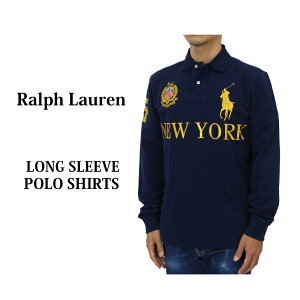 ポロ ラルフローレン カスタムスリムフィット 鹿の子 ビッグポニー 長袖ポロシャツ POLO Ralph Lauren Men's Cotton CUSTOM SLIM FIT Mesh l/s Polo Shirt US "NEW YORK"