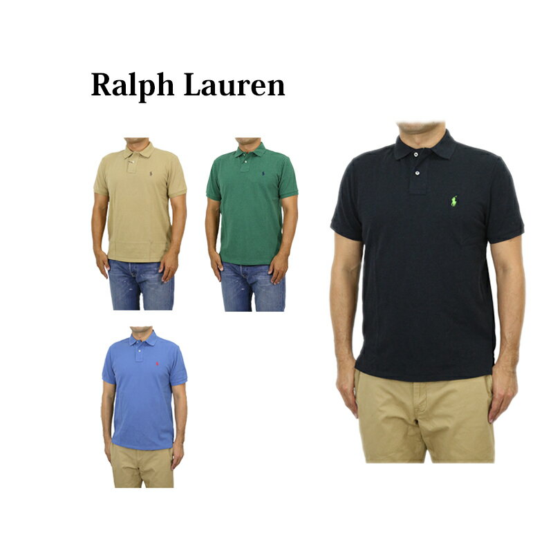 ポロ ラルフローレン カスタム スリム フィット 半袖 カノコ ポロシャツ 無地 ワンポイント POLO Ralph Lauren Men's 